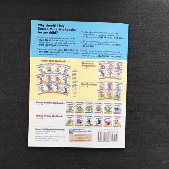 Math Practice Books - Houghton Mifflin Harcourt  Grade 7,  Kumon Grade 6 - Picture 8 of 9